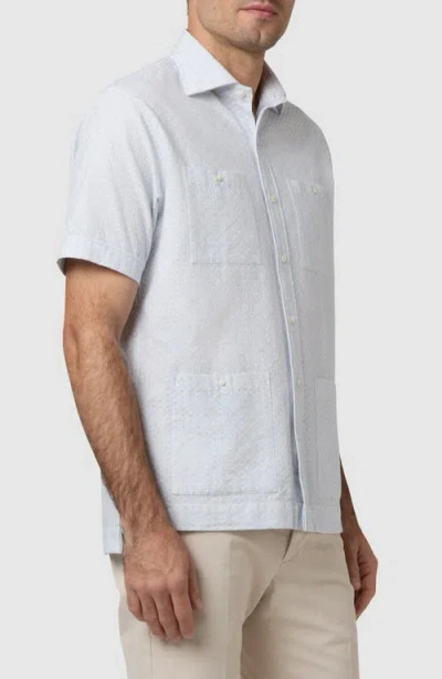 Sid Mashburn Marquez Embroidered Cotton-voile Shirt In White