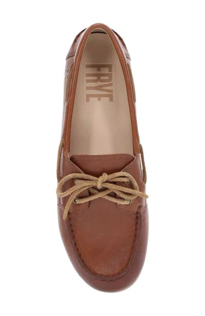 Frye Naya Leather Boat Loafers