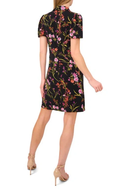 Cece Print Polo Minidress In Multi