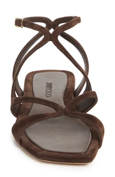 Jimmy Choo Ayla Suede Flat Sandals