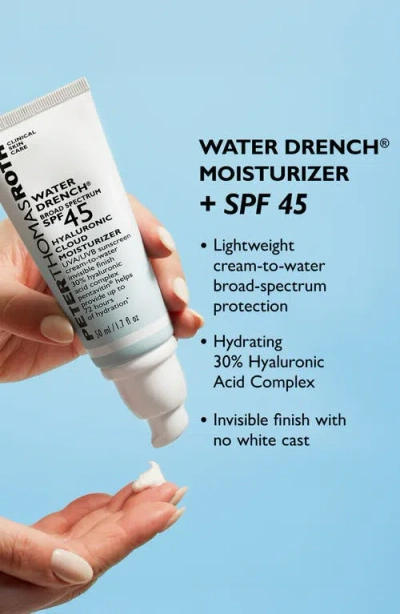 Peter Thomas Roth Water Drench Broad Spectrum Spf 45 Hyaluronic Moisturizer .67 Fl Oz/20ml