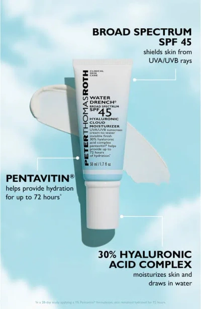 Peter Thomas Roth Water Drench Broad Spectrum Spf 45 Hyaluronic Moisturizer .67 Fl Oz/20ml