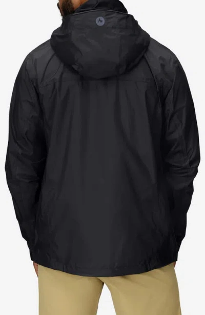 Marmot Precip® Waterproof Hooded Jacket In Black