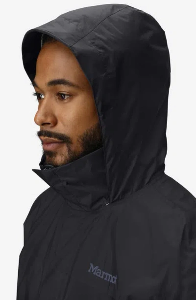 Marmot Precip® Waterproof Hooded Jacket In Black