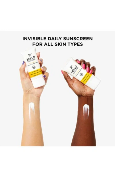 It Cosmetics Hello Sunshine Invisible Face Sunscreen Spf 50