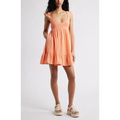 Bp. Cotton Gauze Skirted Romper