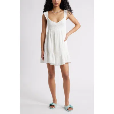 Bp. Cotton Gauze Skirted Romper