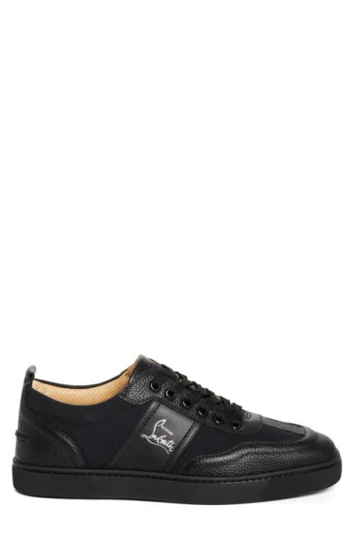 Christian Louboutin Low Top Sneakers Flat Sole In Black