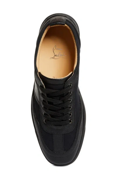 Christian Louboutin Low Top Sneakers Flat Sole In Black