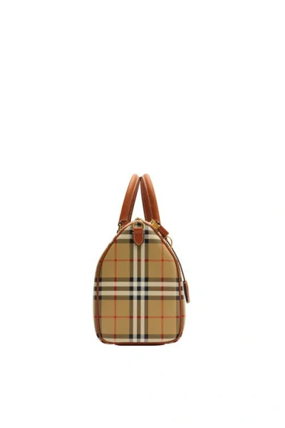 Burberry Women Printed Canvas Medium Check Handbag In Multi