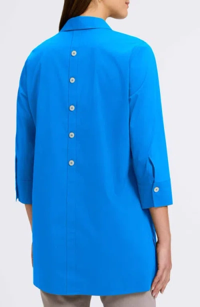 Foxcroft Pamela Stretch Button-up Tunic