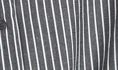 Billy T What? Stripe Embroidered Graphic Button-up Shirt