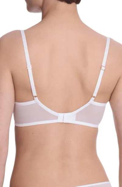 Natori Flora Unlined Balconette Bra In White