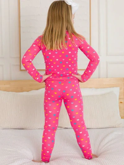 Rufflebutts Softsnooze Girls Ruffle Long Sleeve Pajama Set