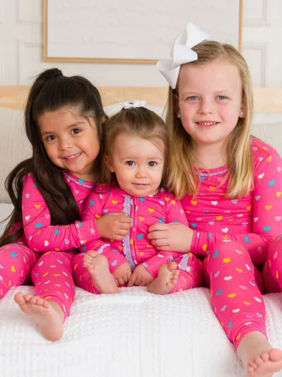 Rufflebutts Softsnooze Girls Ruffle Long Sleeve Pajama Set