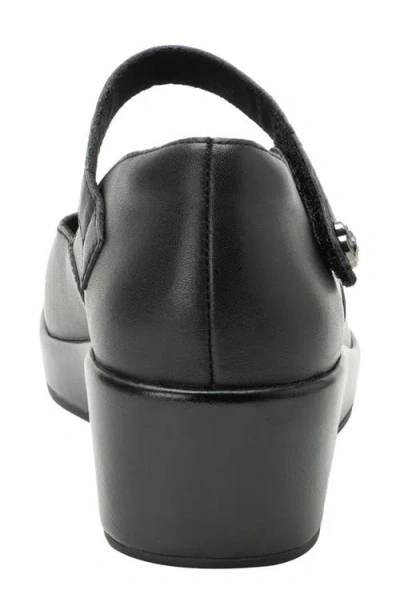 Alegria By Pg Lite Hayes Platform Wedge Mary Jane In Black