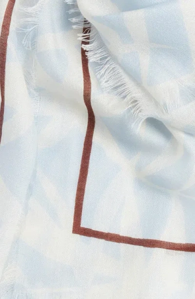 Nordstrom Floral Print Scarf With Eyelash Fringe