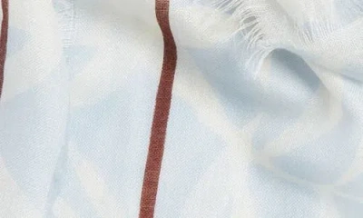 Nordstrom Floral Print Scarf With Eyelash Fringe