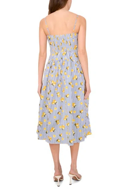 Cece Drop Waist Sundress In Yellow
