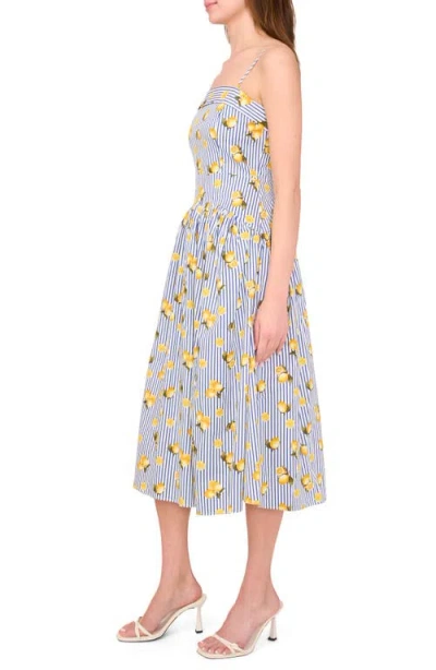 Cece Drop Waist Sundress In Yellow