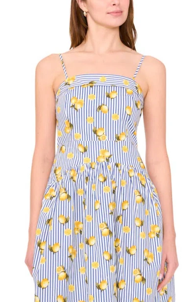 Cece Drop Waist Sundress In Yellow