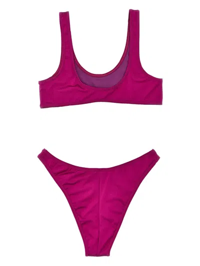 Reina Olga 'scoop Neckline' Two-piece Bikini Set In Purple