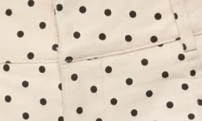 Edikted Twyla Polka Dot Stretch Shorts In White