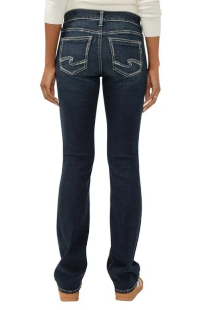 Silver Jeans Co. Women's Elyse Mid Rise Comfort Fit Slim Bootcut Jeans In Blue