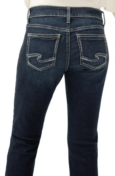 Silver Jeans Co. Women's Elyse Mid Rise Comfort Fit Slim Bootcut Jeans In Blue