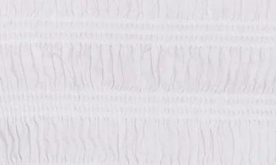 Pistola Phoebe Sleeveless Smocked Stretch Cotton Tank In White