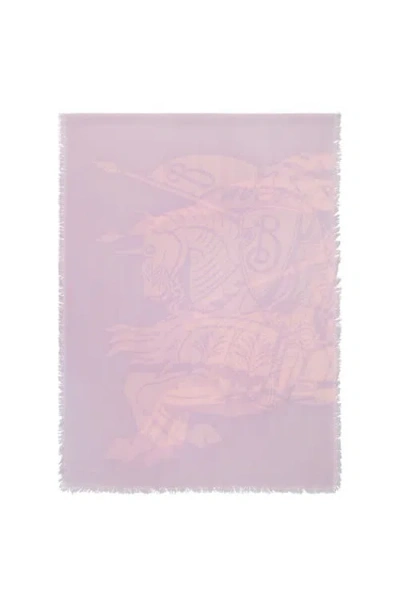 Burberry Wide Ekd Wool Scarf