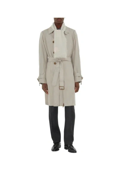 Burberry Wide Ekd Wool Scarf