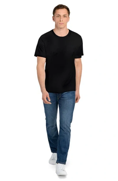 Wrk W.r.k Solid Reworked Slim Fit T-shirt In Black