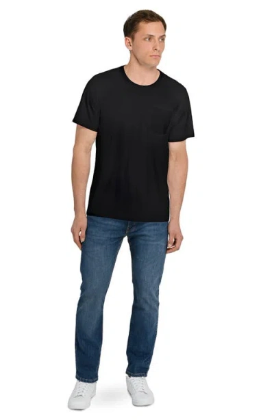 Wrk W.r.k Solid Reworked Slim Fit T-shirt In Black