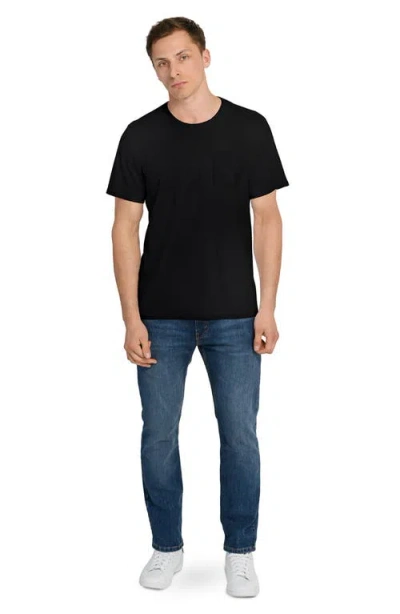 Wrk W.r.k Solid Reworked Slim Fit T-shirt In Black