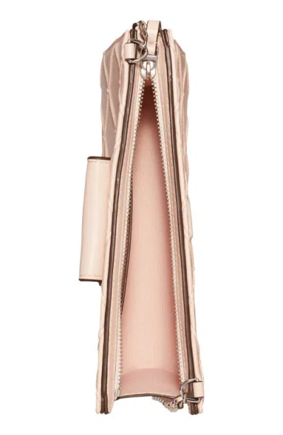 Tory Burch Fleming Mini Leather Wallet On Chain In Pink