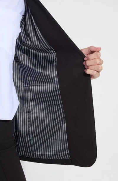 Lyssé One-button Ponte Blazer In Black