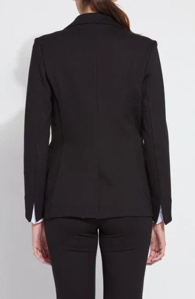 Lyssé One-button Ponte Blazer In Black