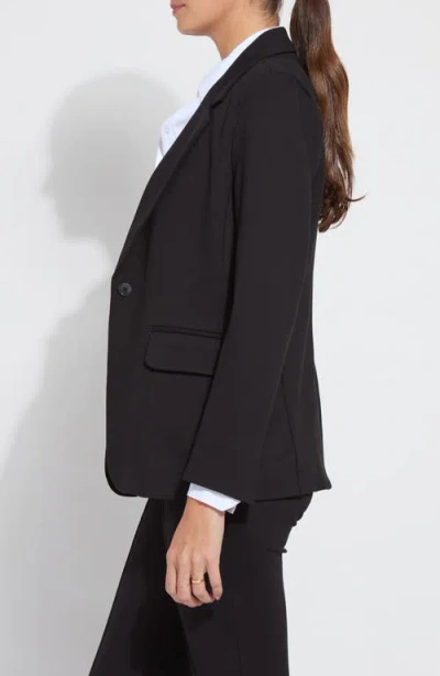 Lyssé One-button Ponte Blazer In Black