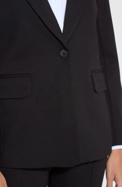 Lyssé One-button Ponte Blazer In Black