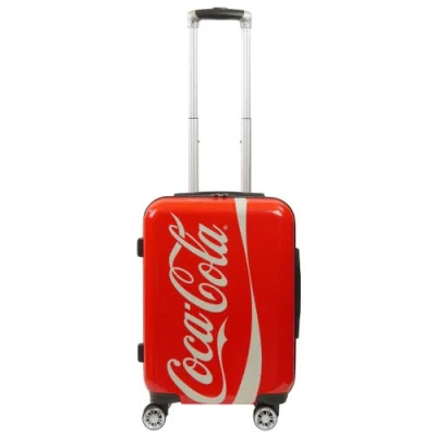 Coca-cola Coca Cola 21 Inch Spinner Rolling Luggage Suitcase, Upright Poly-carbonate Plastic Hard Cases