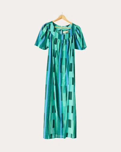 Natalie Martin Women's Sienna Cotton Gathered Maxi Dress