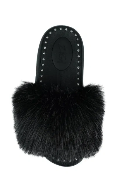 Zigi Fabbi Faux Fur Platform Sandal