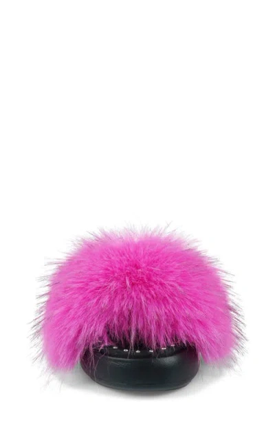 Zigi Fabbi Faux Fur Platform Sandal