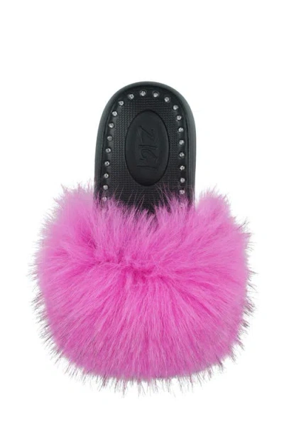 Zigi Fabbi Faux Fur Platform Sandal