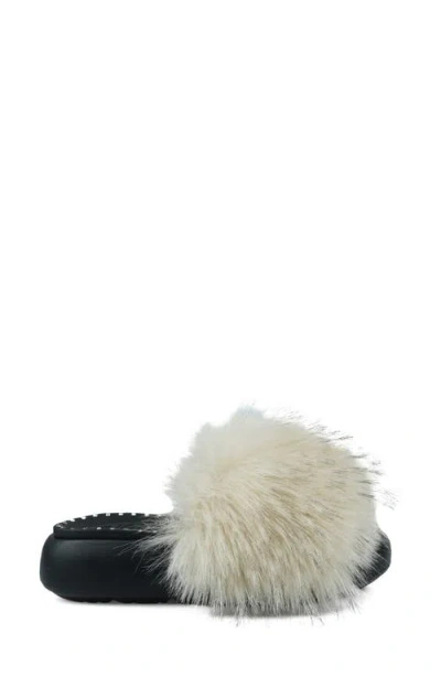 Zigi Fabbi Faux Fur Platform Sandal