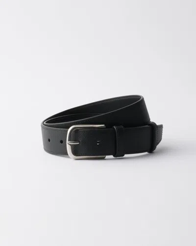 Prada Saffiano Leather Belt