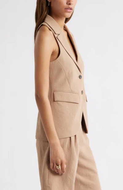 Open Edit Notched Lapel Vest