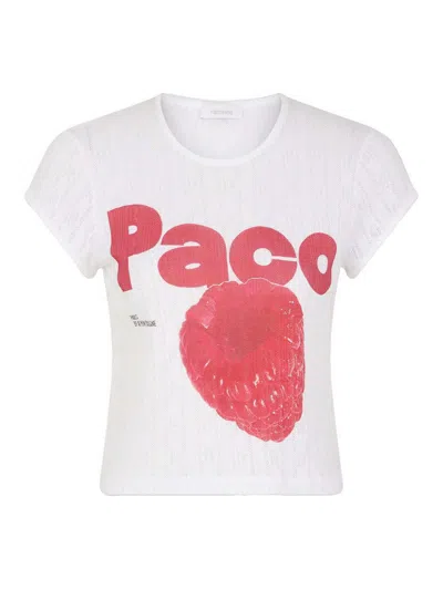 Rabanne White Short T-shirt