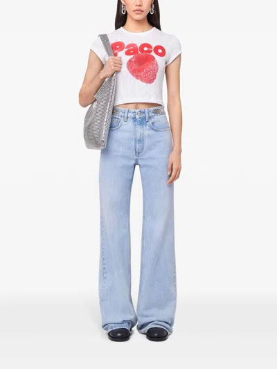 Rabanne White Short T-shirt